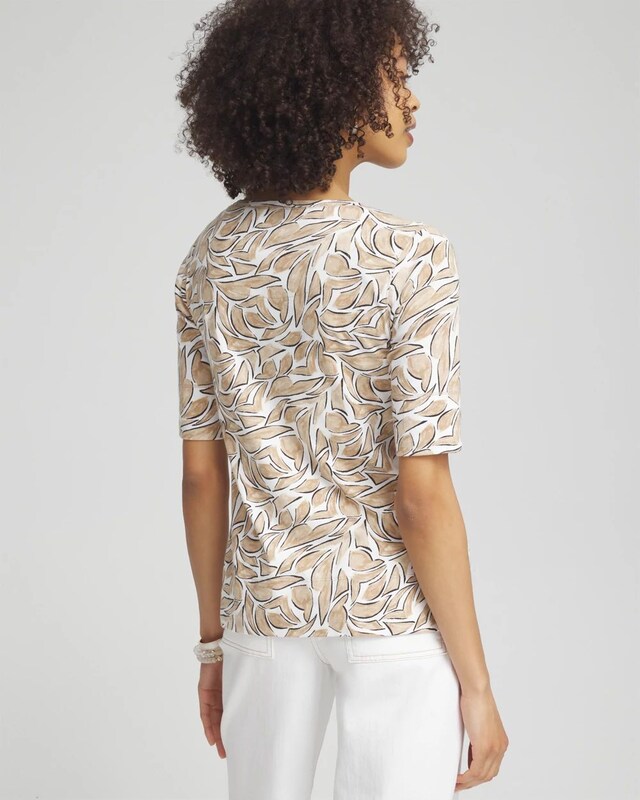 Modern Jewel Neck Tee - image 3